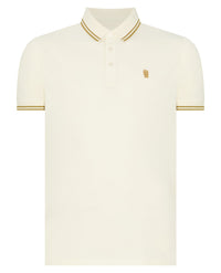 REMUS UOMO Short Sleeved Polo Shirt - Cream