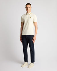 REMUS UOMO Short Sleeved Polo Shirt - Cream