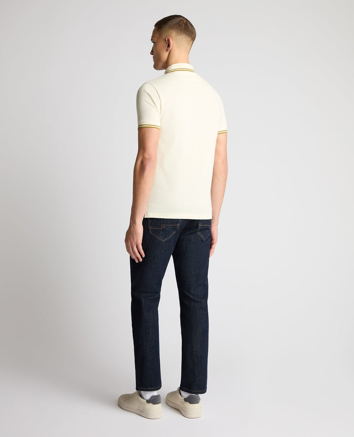 REMUS UOMO Short Sleeved Polo Shirt - Cream