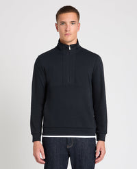 REMUS UOMO Men's Half Zip Sweatshirt - Navy
