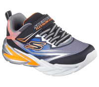 SKECHERS S Lights: Flex-Glow Ultra Infant Shoes - Black/Silver