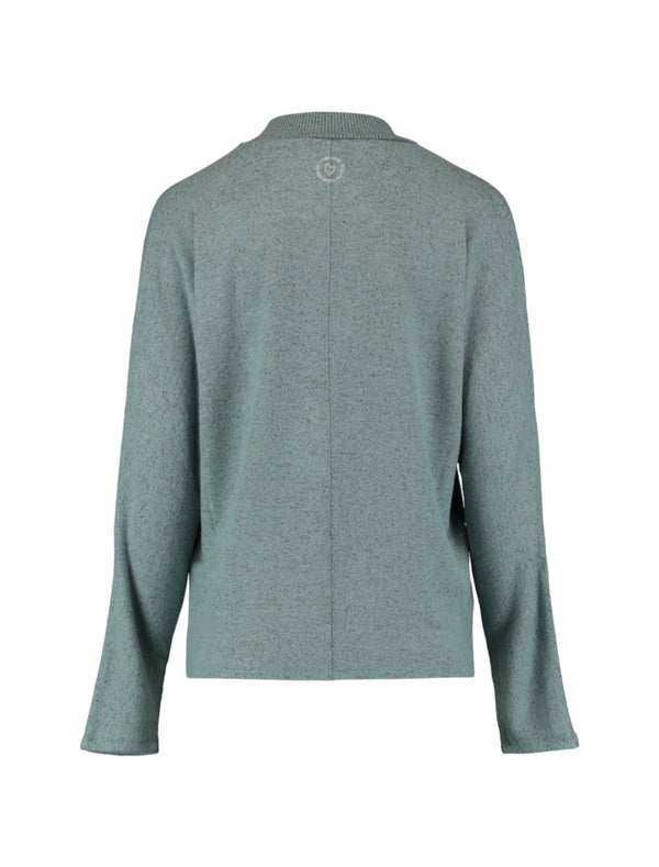 ZABAOINE Marl Jumper - Light Teal