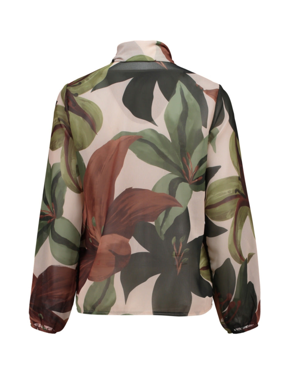 Zabaoine Bow Blouse - Green