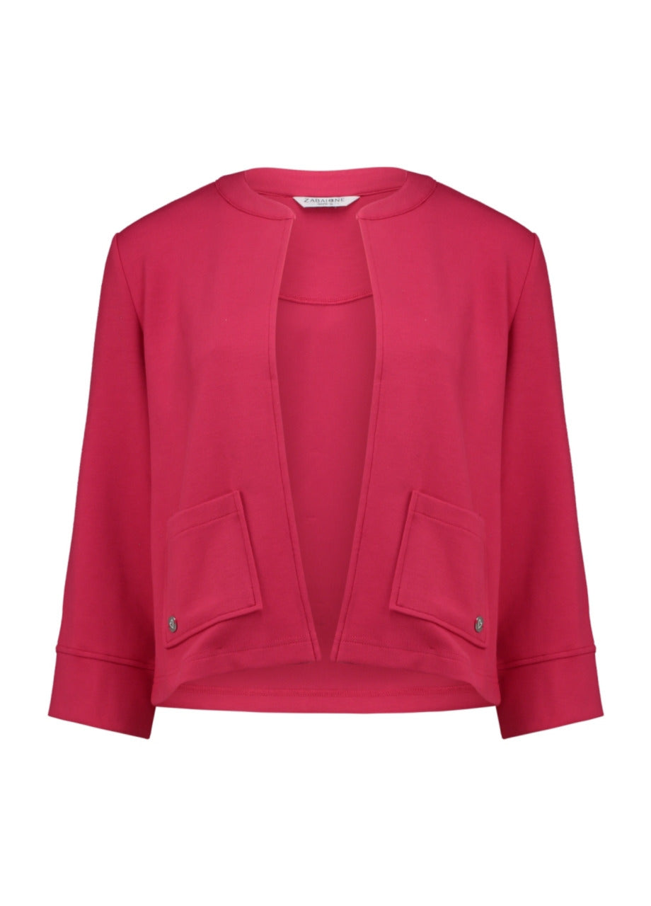 ZABAOINE Open Front Top - Pink