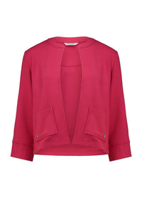 ZABAOINE Open Front Top - Pink