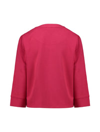 ZABAOINE Open Front Top - Pink