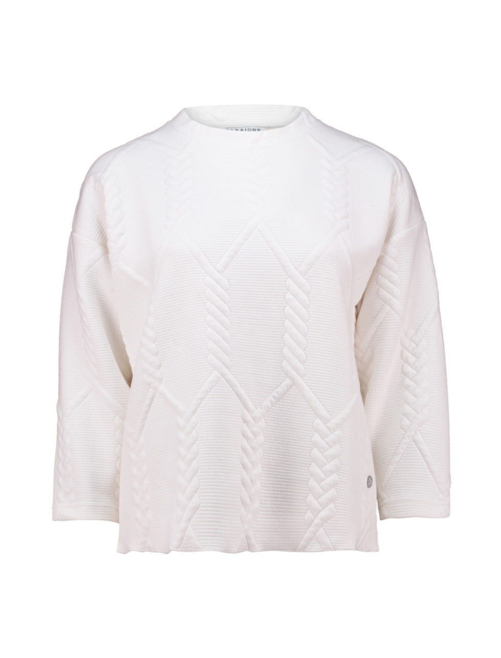 ZABAOINE Andrea Textured Sweatshirt - Cream