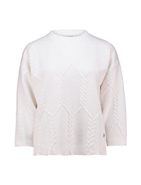ZABAOINE Andrea Textured Sweatshirt - Cream