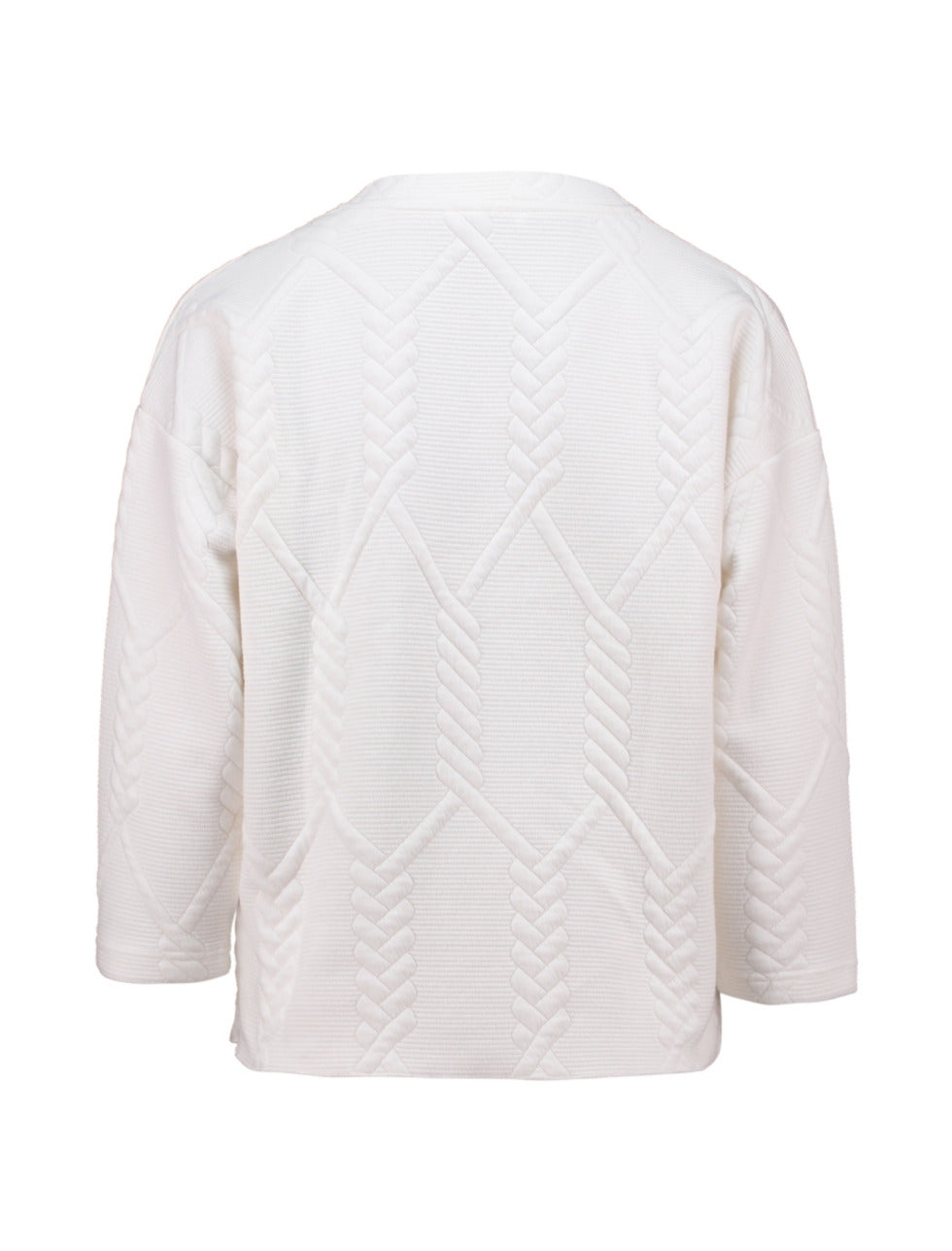 ZABAOINE Andrea Textured Sweatshirt - Cream