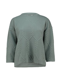 ZABAOINE Andrea Textured Sweatshirt - Sage