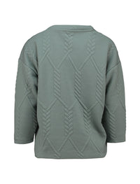 ZABAOINE Andrea Textured Sweatshirt - Sage