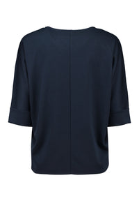 ZABAOINE Short Sleeve Top - Navy