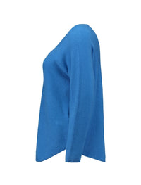 ZABAOINE Ina Boat Neck Jumper - Blue