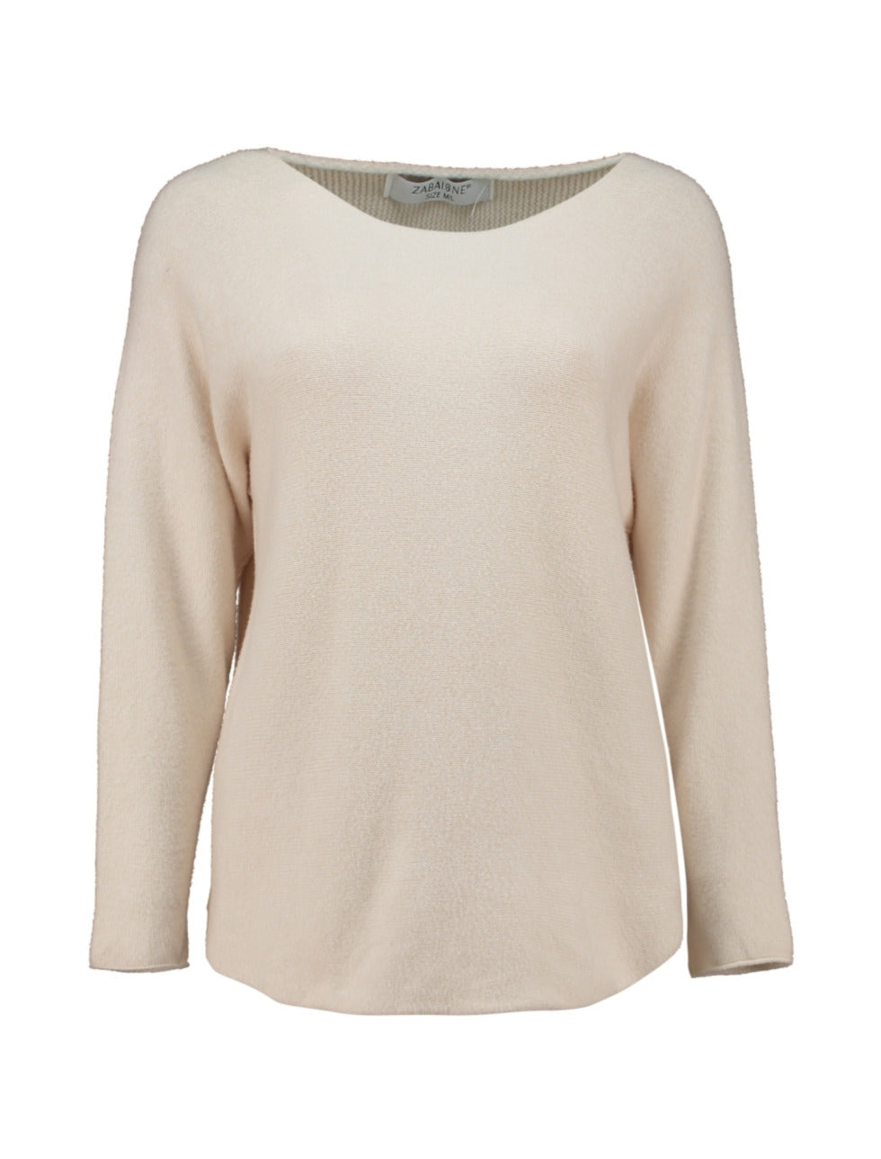 ZABAOINE Ina Boat Neck Jumper - Beige