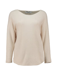 ZABAOINE Ina Boat Neck Jumper - Beige