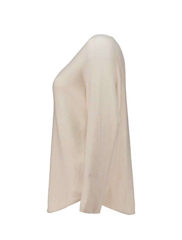 ZABAOINE Ina Boat Neck Jumper - Beige