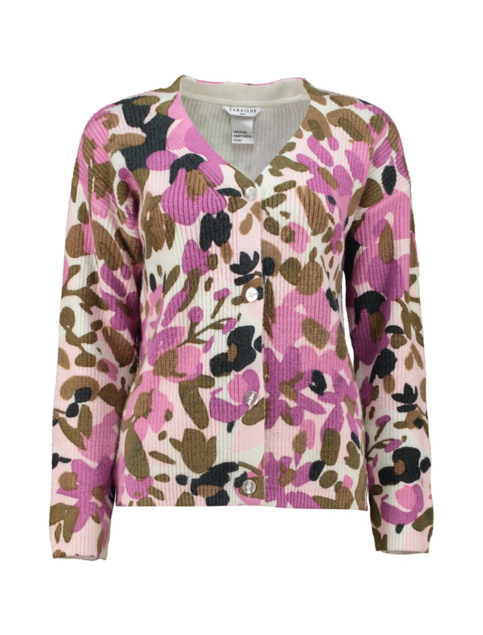 ZABAOINE Nazan Button-Up Floral Cardigan - Multi