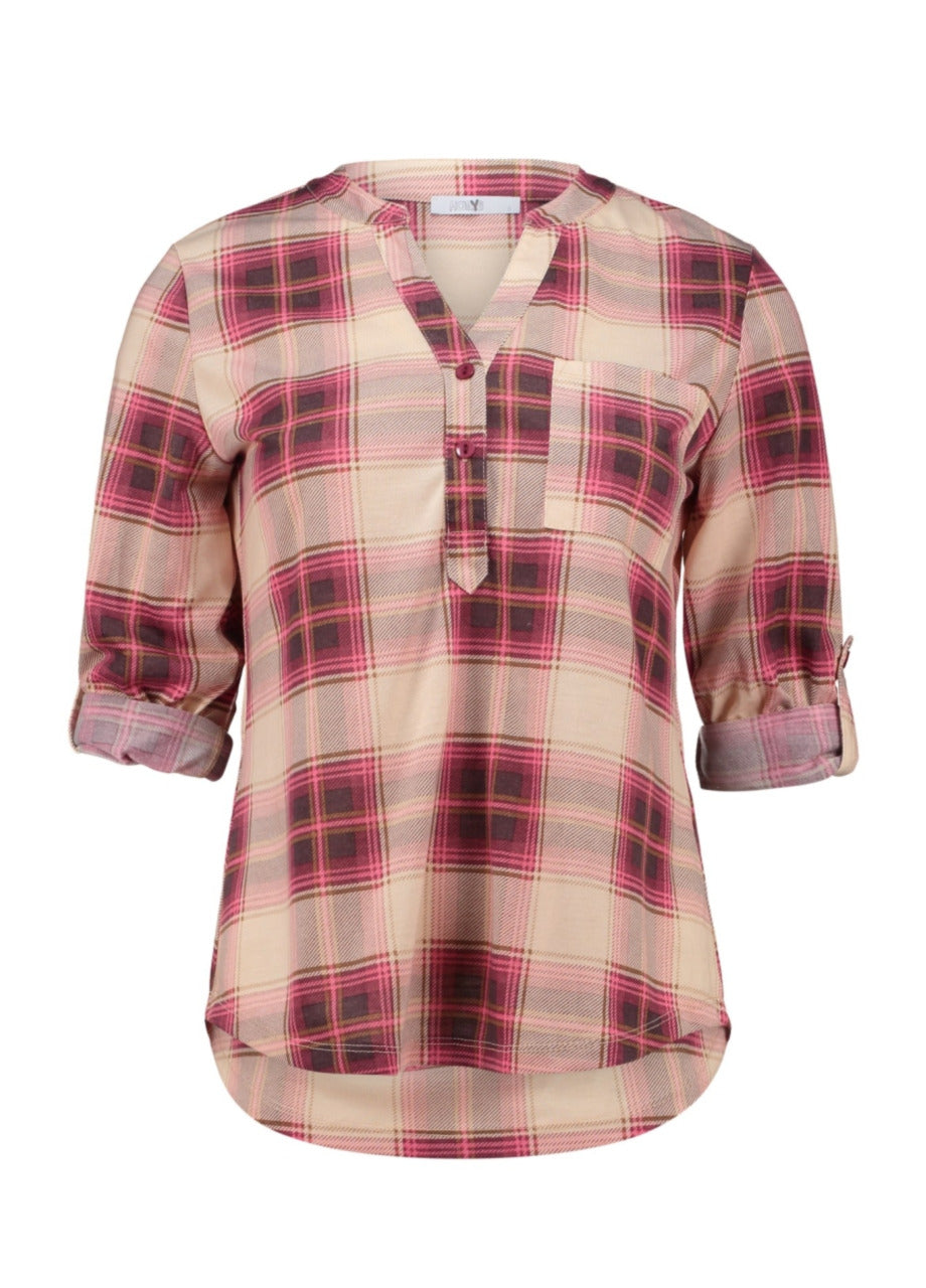 HAILYS Check Shirt - Pink Check