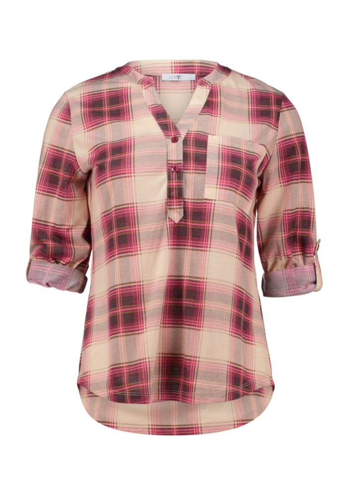 HAILYS Check Shirt - Pink Check
