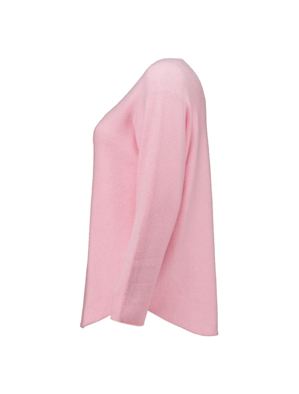 ZABAOINE Ina Boat Neck Jumper - Pink