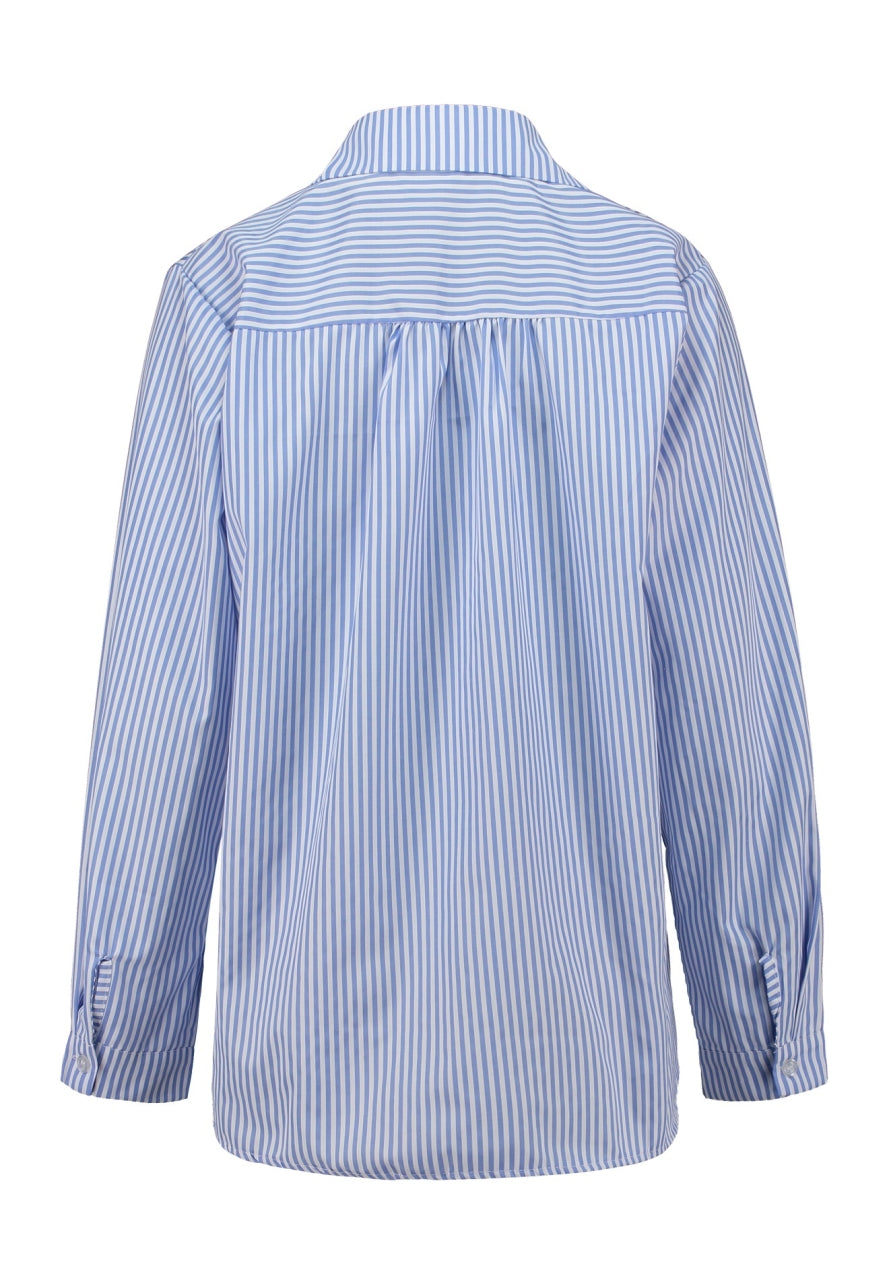 HAILYS Heart Shirt - Blue Stripe