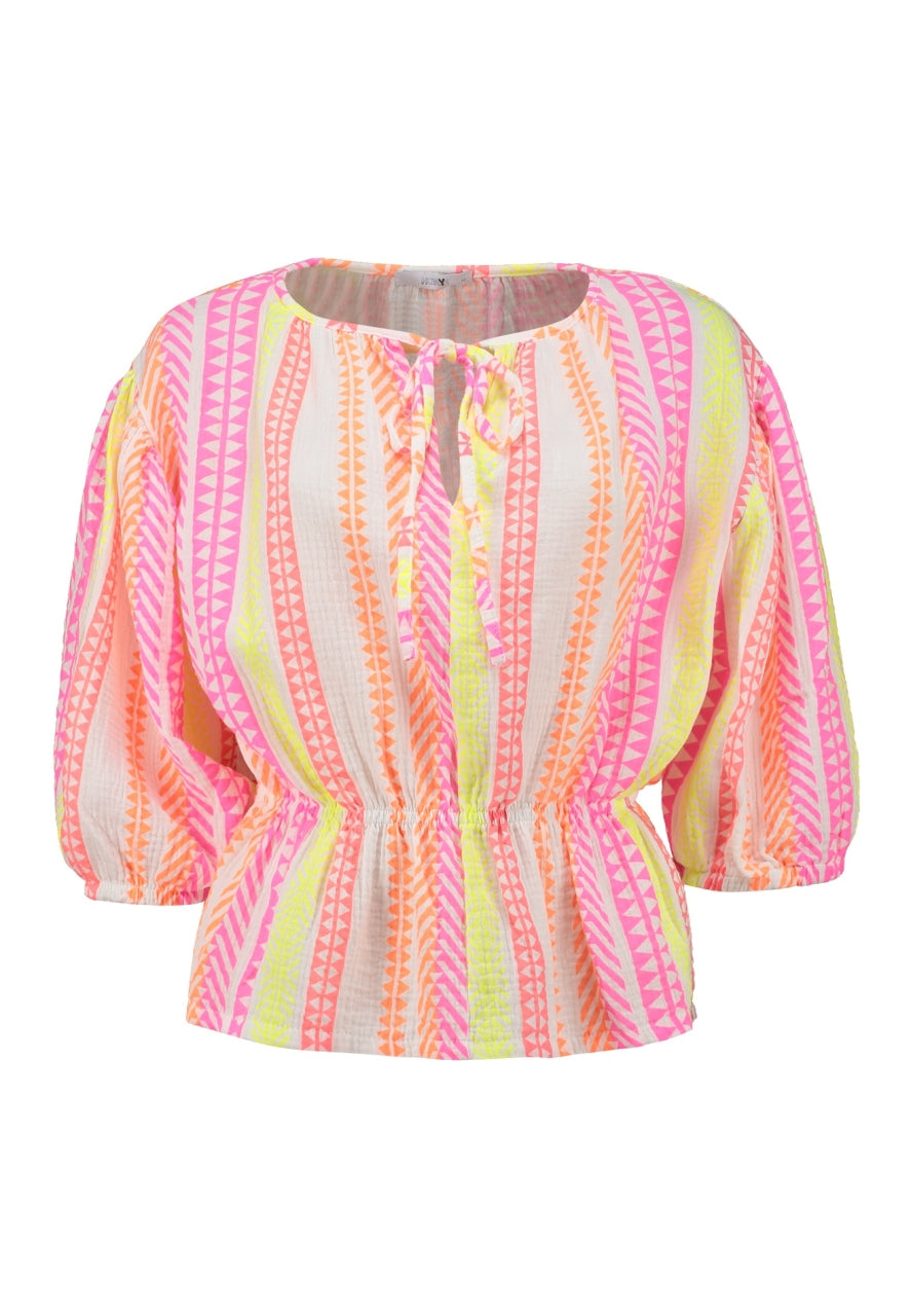 HAILYS Neon Print Top