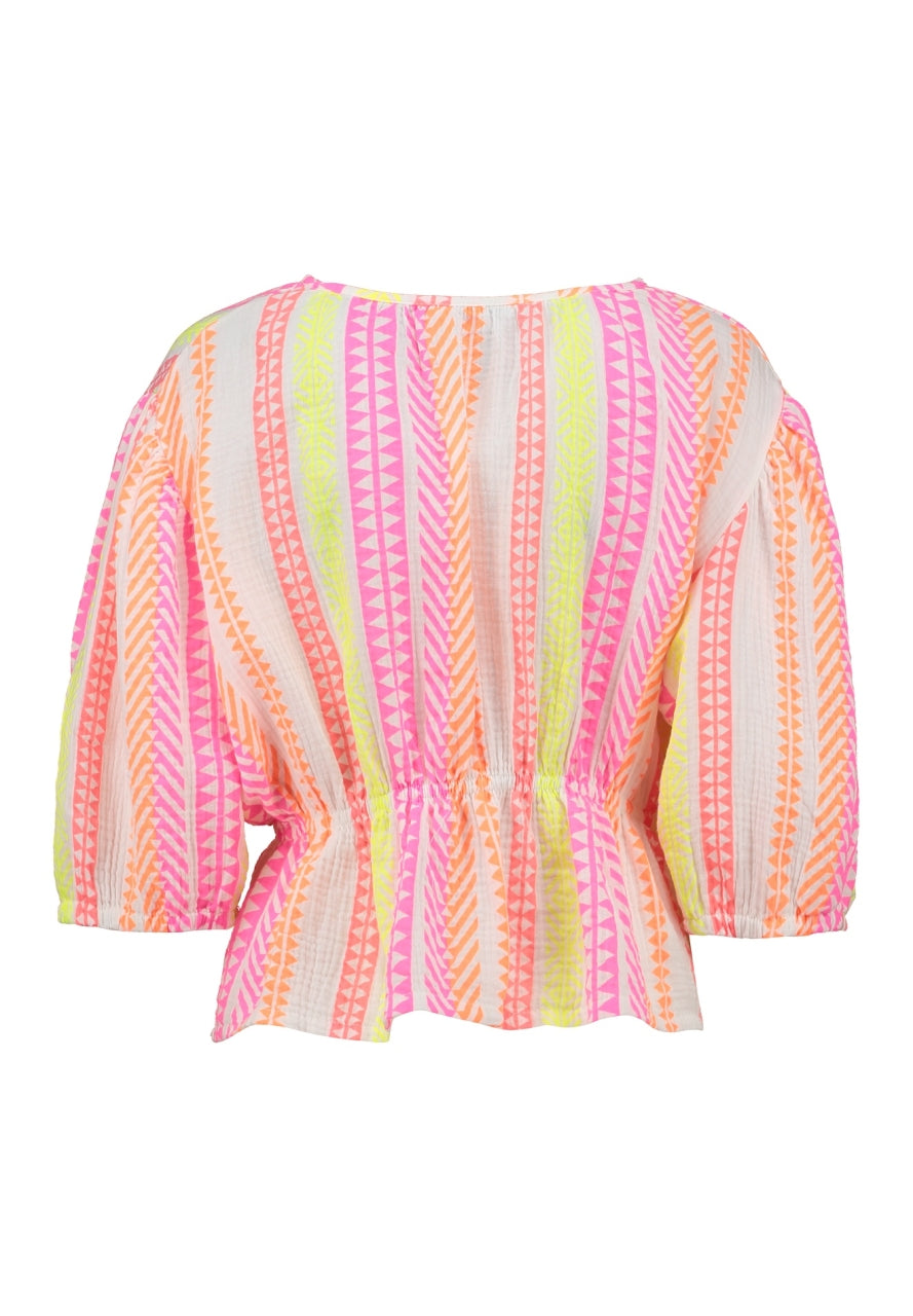 HAILYS Neon Print Top