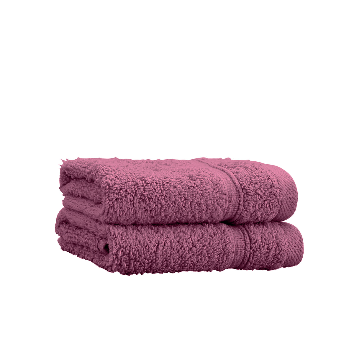 CATHERINE LANSFIELD Zero Twist Cotton Face Cloth Pair - Raspberry