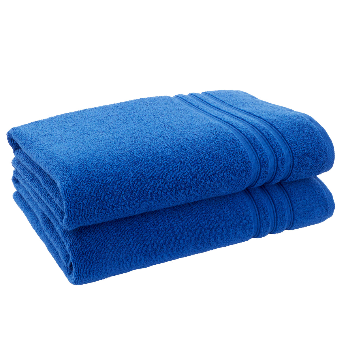 CATHERINE LANSFIELD Zero Twist Cotton Towel - Cobalt Blue (Available in 3 Sizes)