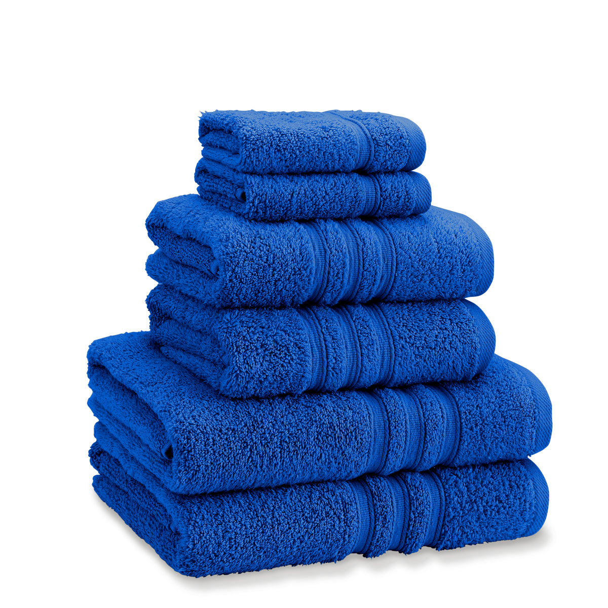 CATHERINE LANSFIELD Zero Twist Cotton Towel - Cobalt Blue (Available in 3 Sizes)