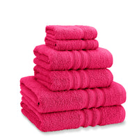 CATHERINE LANSFIELD Zero Twist Cotton Towel - Hot Pink (Available in 3 Sizes)