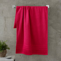 CATHERINE LANSFIELD Zero Twist Cotton Towel - Hot Pink (Available in 3 Sizes)