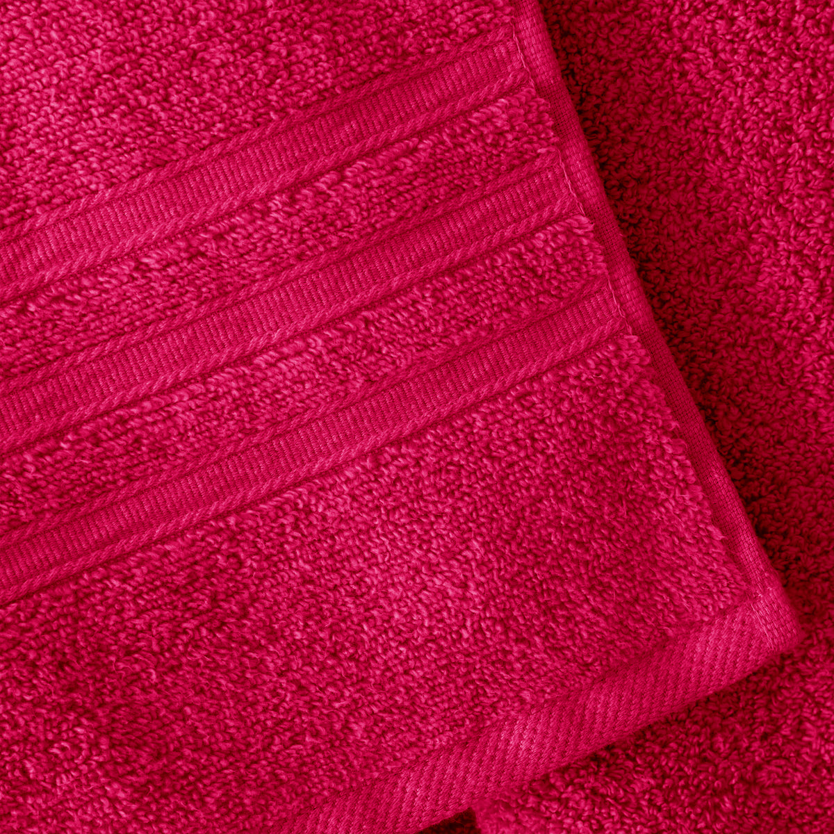 CATHERINE LANSFIELD Zero Twist Cotton Towel - Hot Pink (Available in 3 Sizes)