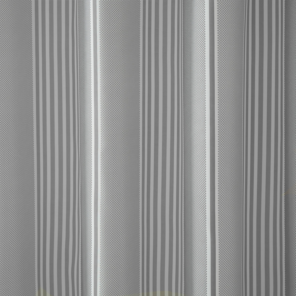 CATHERINE LANSFIELD Textured Stripe Shower Curtain 180x180cm - Silver
