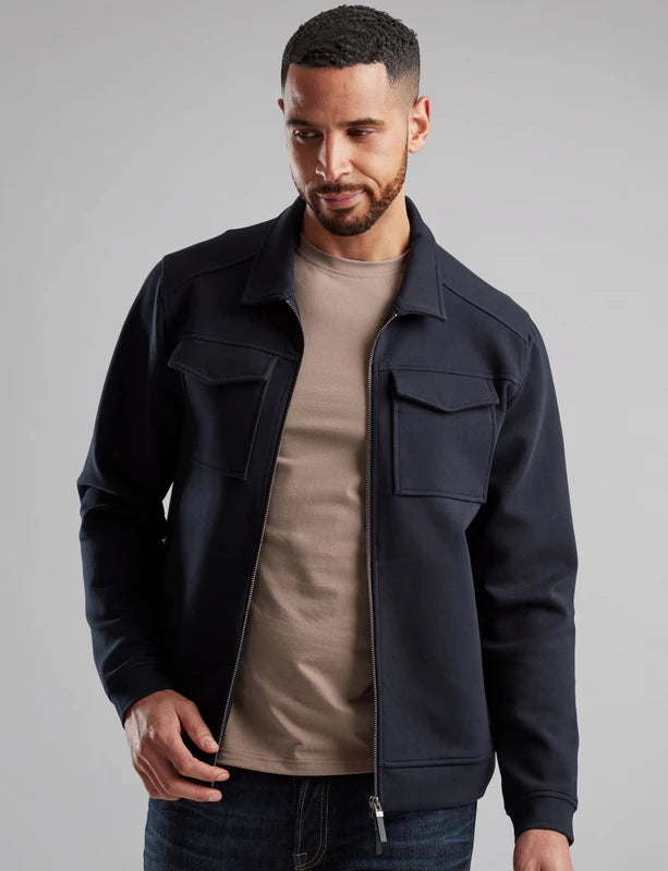 VEDONEIRE Interlock Jacket - Navy