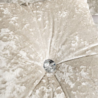CATHERINE LANSFIELD Crushed Velvet Cushion 45x45cm - Natural