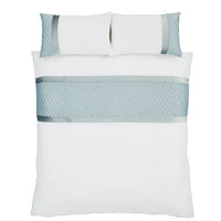 CATHERINE LANSFIELD Sequin Cluster Duvet Cover Set - Duck Egg