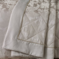CATHERINE LANSFIELD Opulent Jacquard Bedspread Throw 240x260cm - Champagne