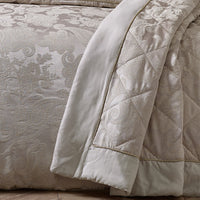 CATHERINE LANSFIELD Opulent Jacquard Bedspread Throw 240x260cm - Champagne