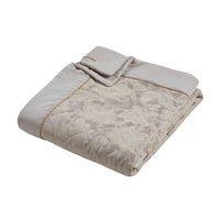 CATHERINE LANSFIELD Opulent Jacquard Bedspread Throw 240x260cm - Champagne