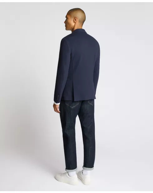REMUS UOMO Slim Fit Cotton-Blend Antoni Jacket - Navy
