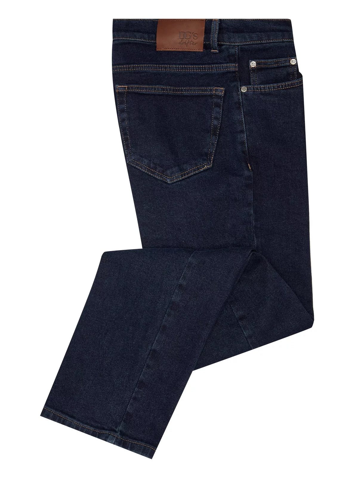 DG'S DRIFTER Cotton Stretch Jeans - Dark Blue