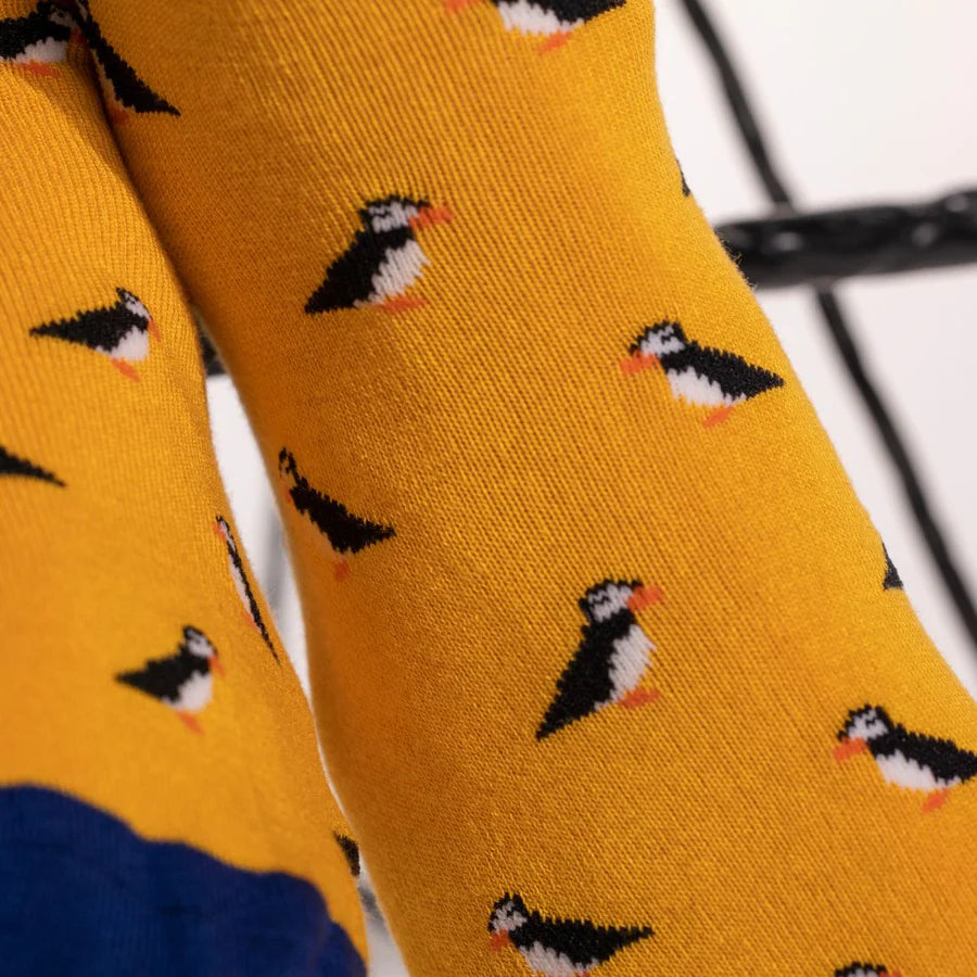 SWOLE PANDA Puffin Sock - Yellow