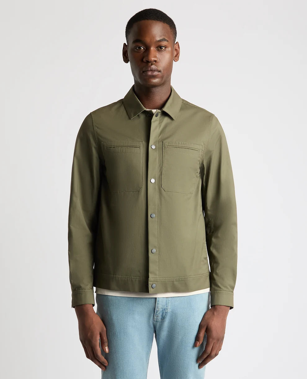 REMUS UOMO Coby Men's Casual Twill Utility Jacket - Green