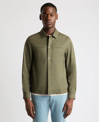 REMUS UOMO Coby Men's Casual Twill Utility Jacket - Green