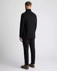 REMUS UOMO Jonah Wool-Blend Tailored Coat - Black