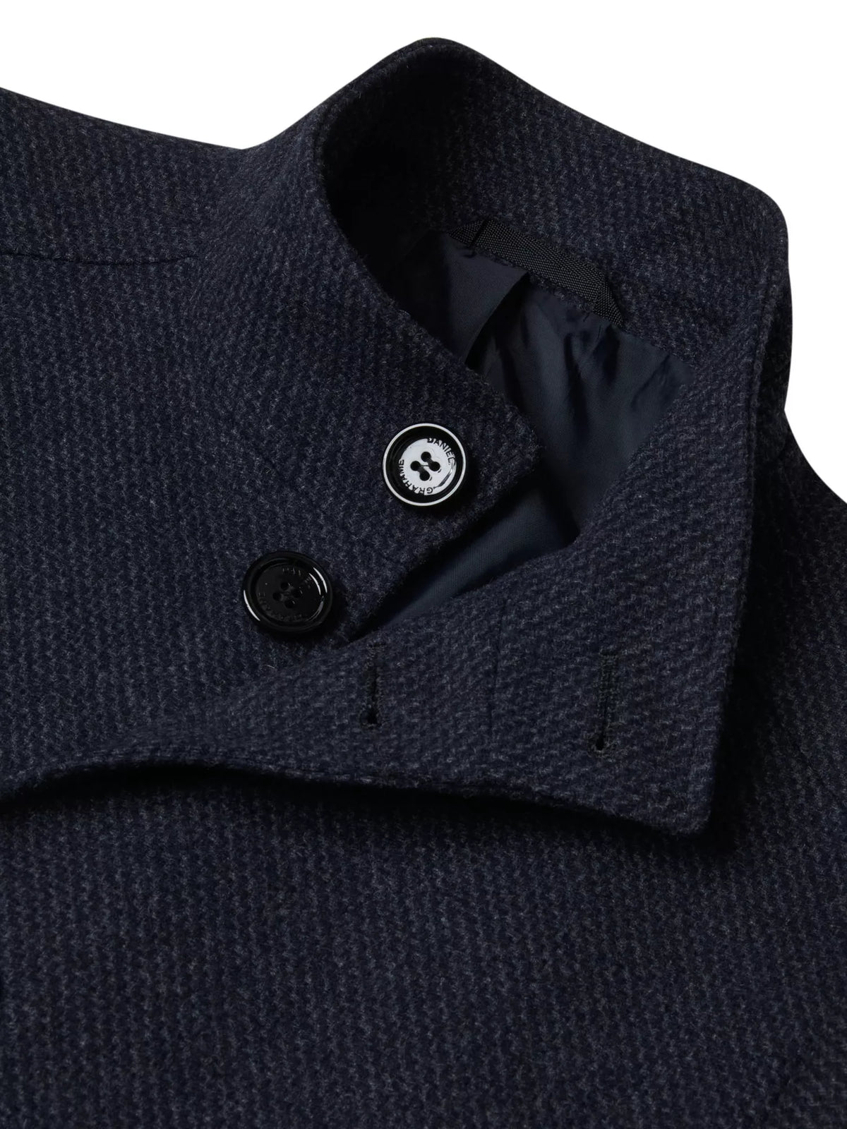 DANIEL GRAHAME Watson Tailored Coat - Dark Blue