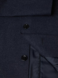 DANIEL GRAHAME Watson Tailored Coat - Dark Blue