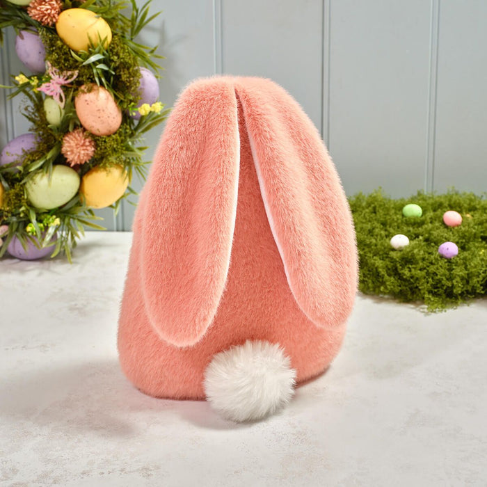 LANGS Bunny Hops Plush Easter Sitting Ornament 24cm - Pink