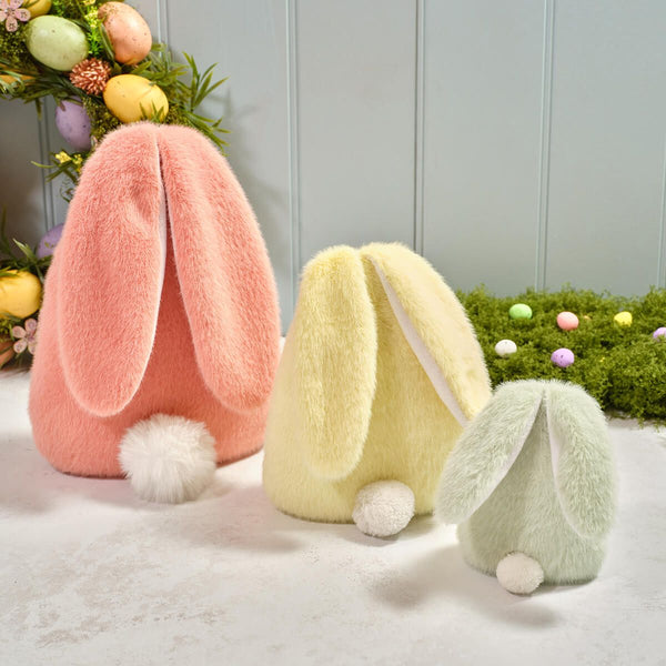 LANGS Bunny Hops Plush Easter Small Sitting Ornament cm - Green